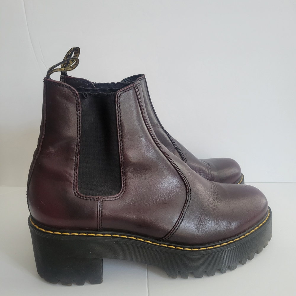 Dr. Martens Rometty Dark Burgundy Chelsea Boots